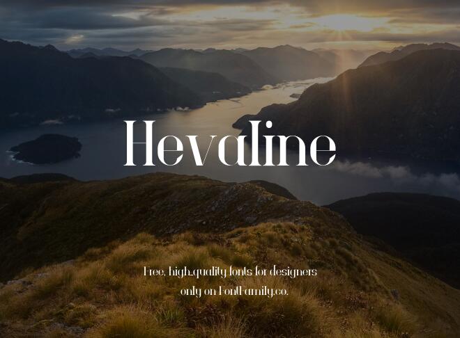 Hevaline Font