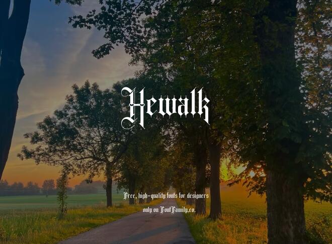 Hewalk Font