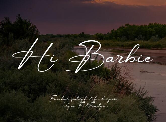 Hi Barbie Font