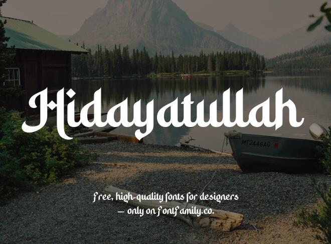 Hidayatullah Font