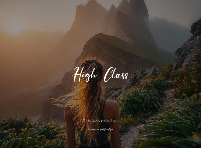 High Class Font