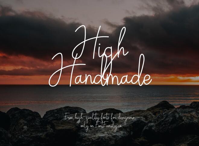 High Handmade Font