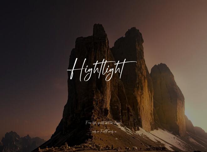 Hightlight Font