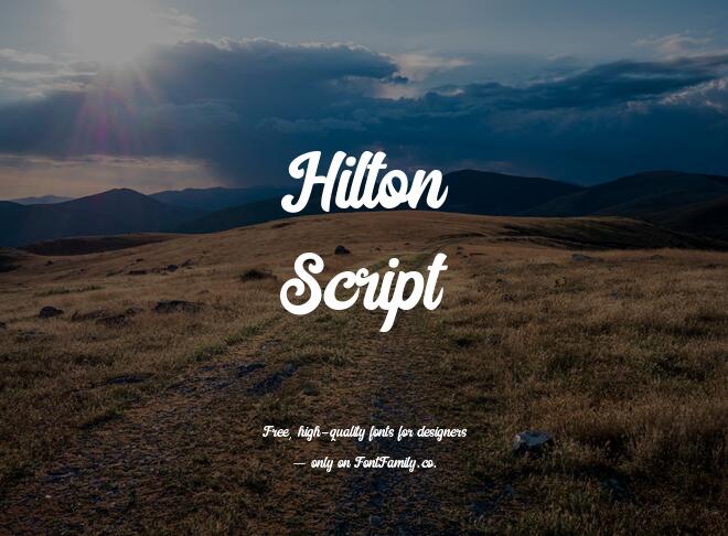 Hilton Script Font