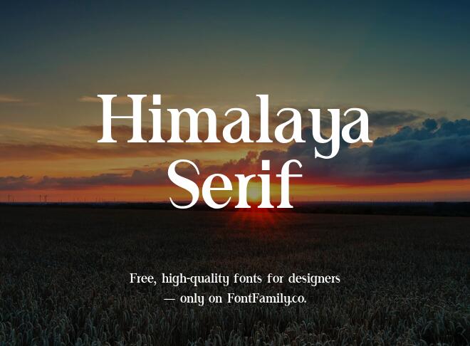 Himalaya Serif Font