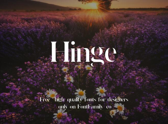 Hinge Font
