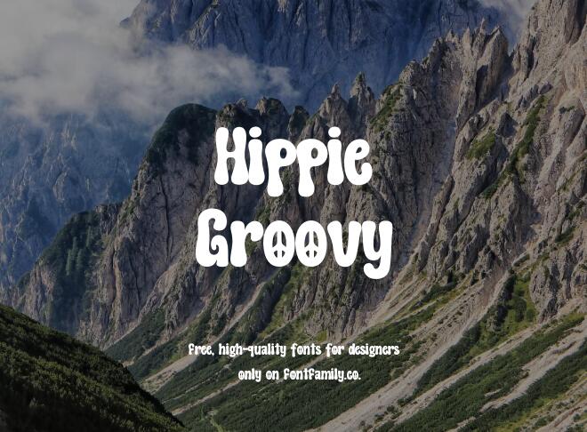 Hippie Groovy Font