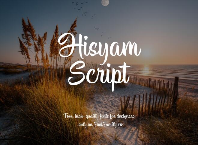 Hisyam Script Font