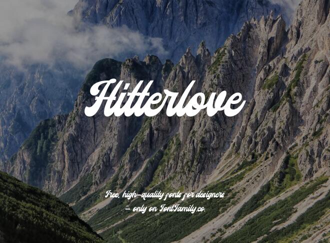 Hitterlove Font