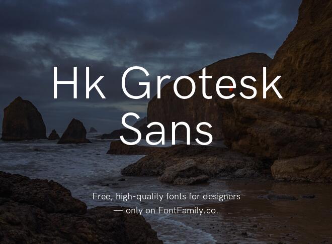 Hk Grotesk Sans Font Family