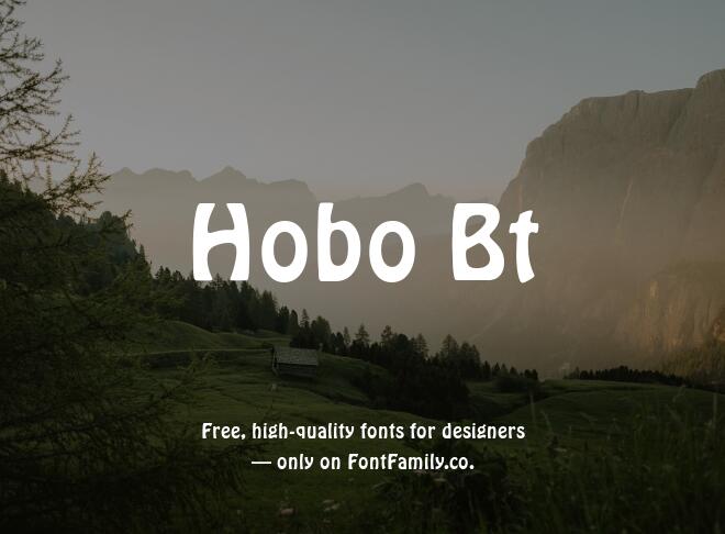 Hobo Bt Font
