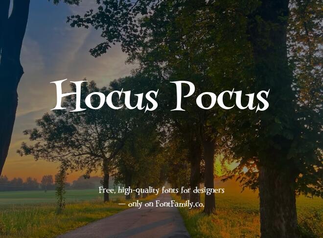 Hocus Pocus Font
