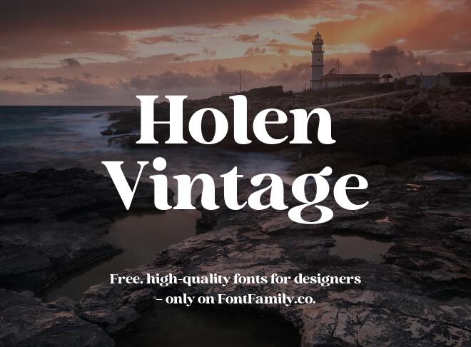Holen Vintage Font