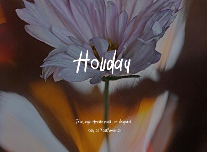 Holiday Font
