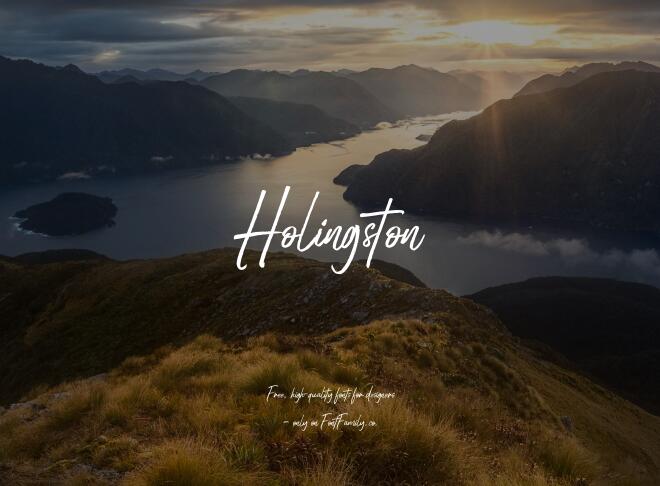 Holingston Font