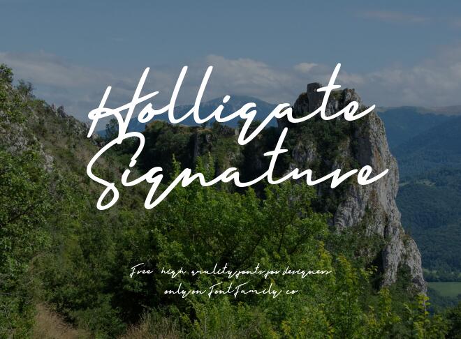 Holligate Signature Font