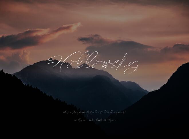 Hollowsky Font