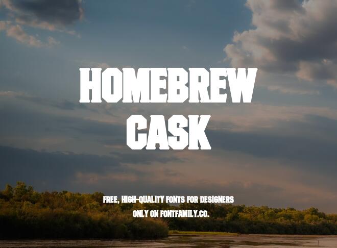 Homebrew Cask Font