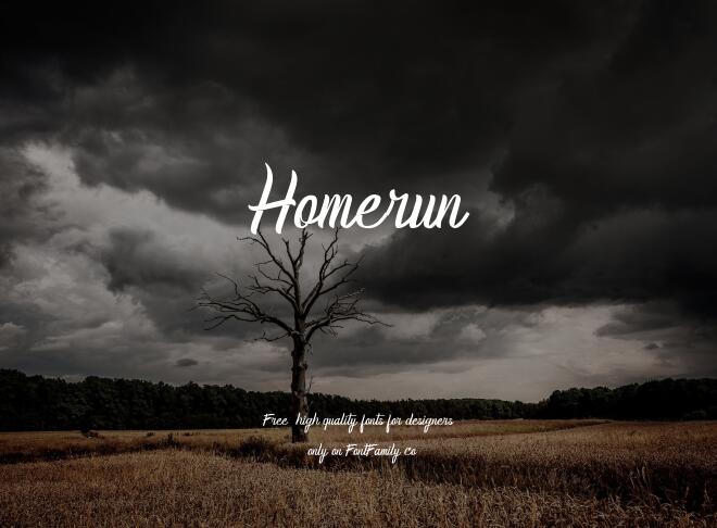 Homerun Font