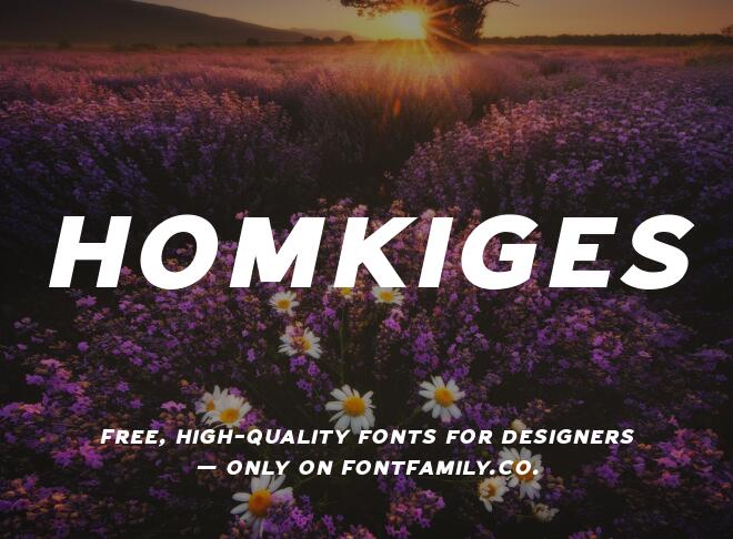 Homkiges Font