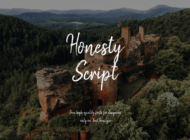Honesty Script Font