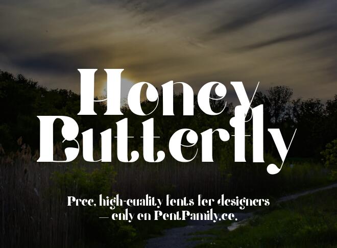 Honey Butterfly Font