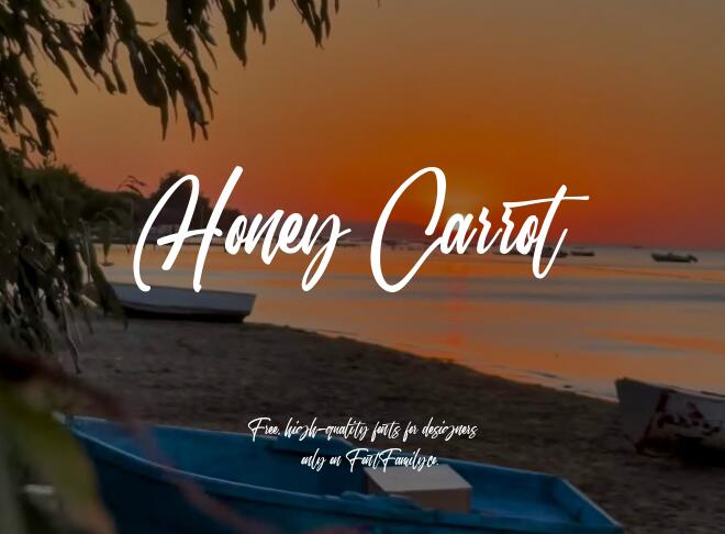 Honey Carrot Font