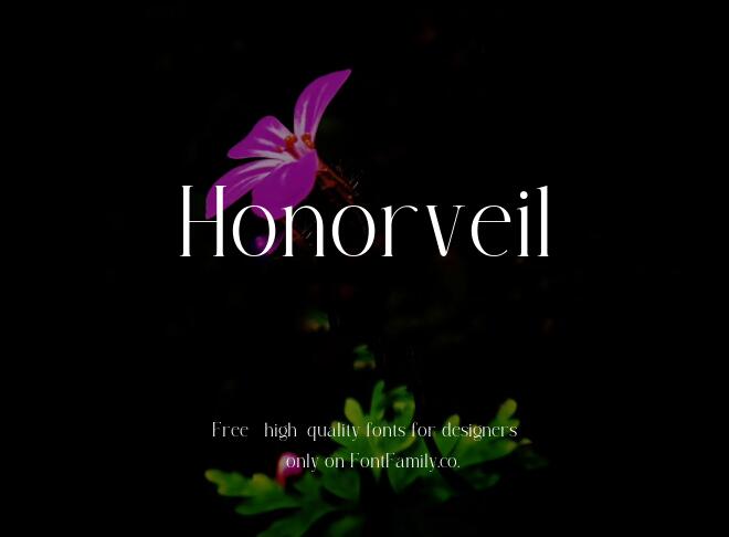 Honorveil Font