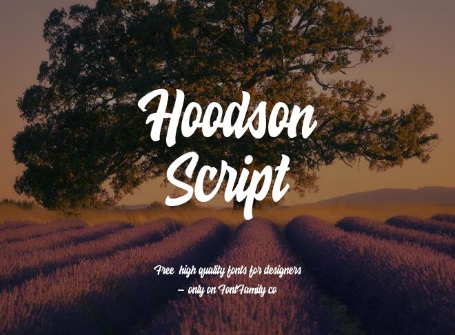 Hoodson Script Font