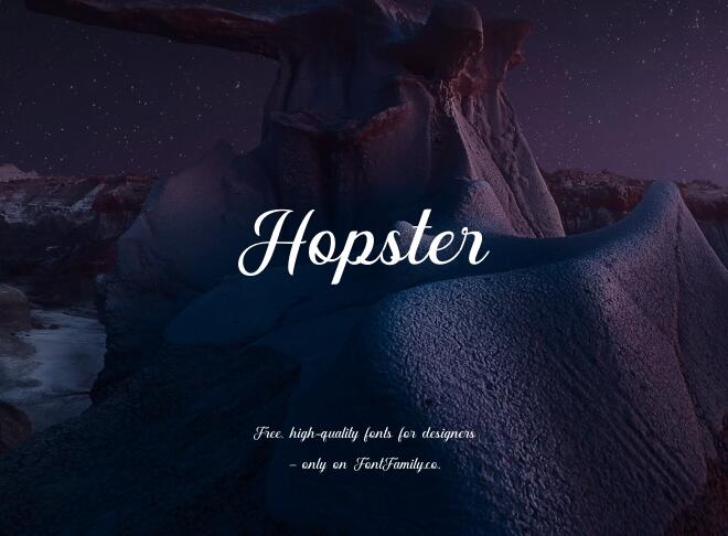 Hopster Font