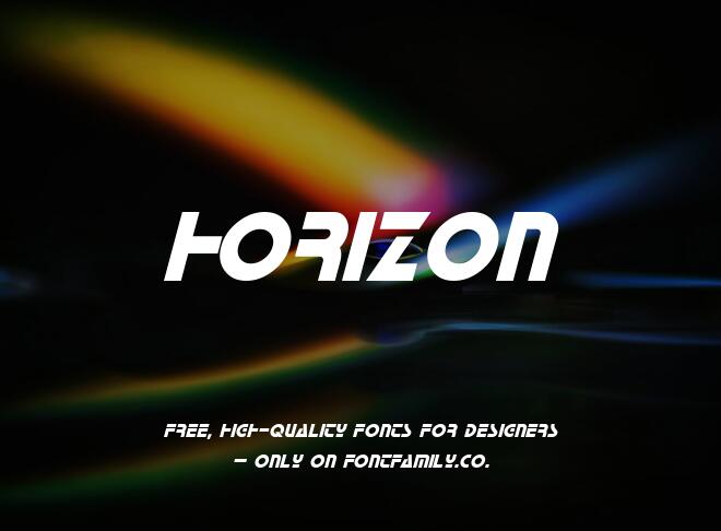Horizon Font
