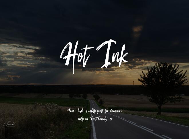 Hot Ink Font
