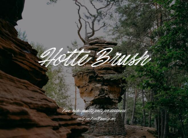 Hotte Brush Font