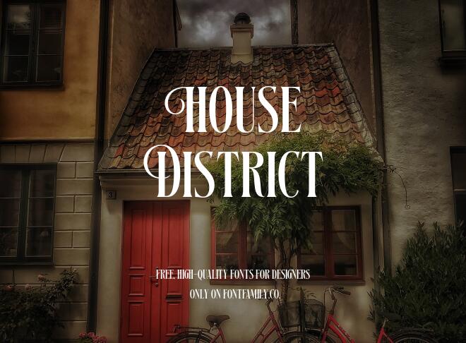 House District Font
