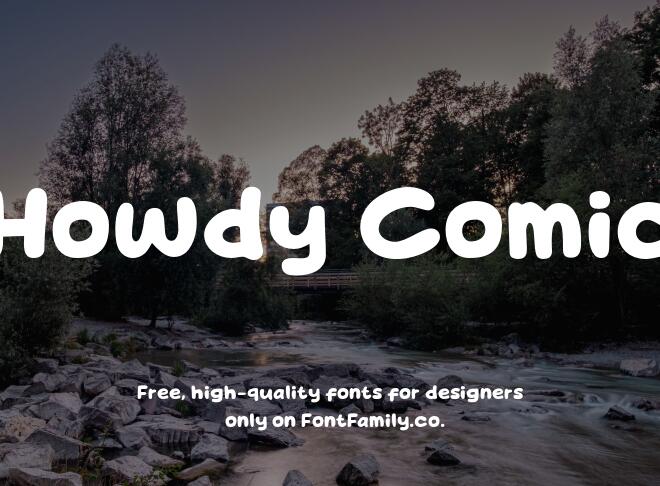 Howdy Comic Font