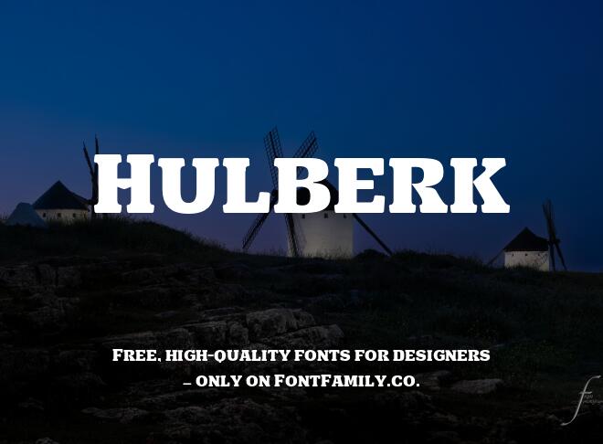 Hulberk Font