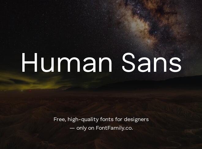 Human Sans Font