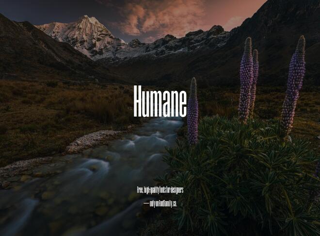 Humane Font