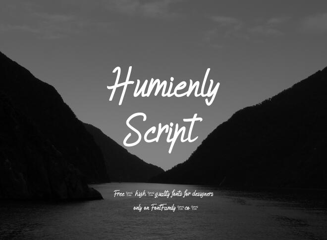 Humienly Script Font