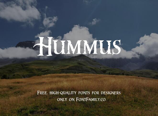 Hummus Font