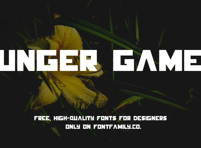 Hunger Games Font