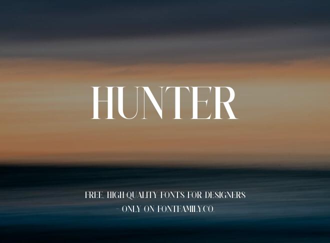 Hunter Font
