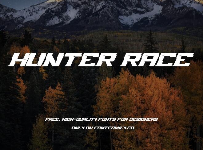 Hunter Race Font