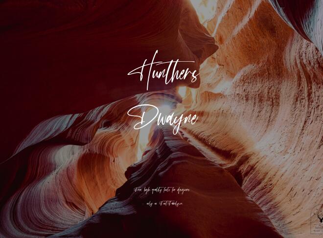 Hunthers Dwayne Font