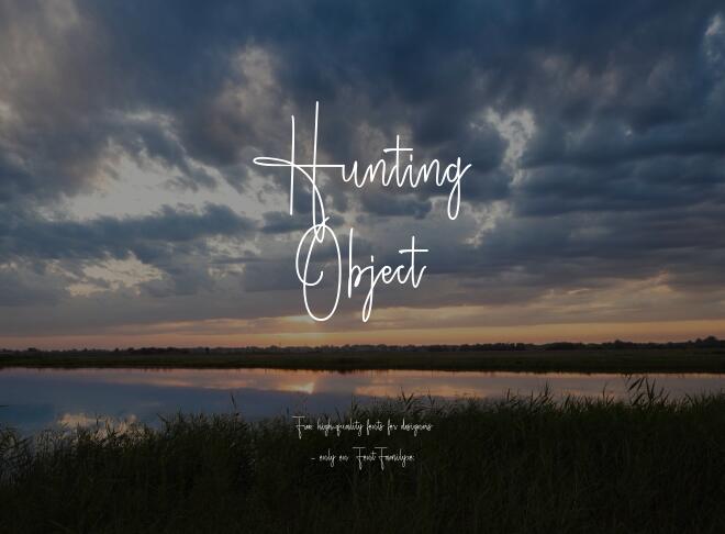 Hunting Object Font