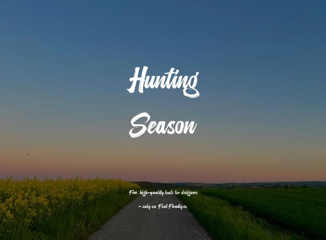 Hunting Season Font