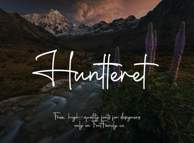 Huntteret Font