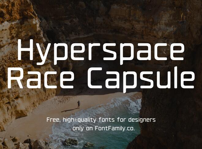 Hyperspace Race Capsule Font