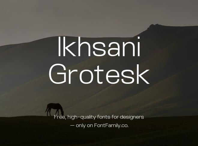 Ikhsani Grotesk Font