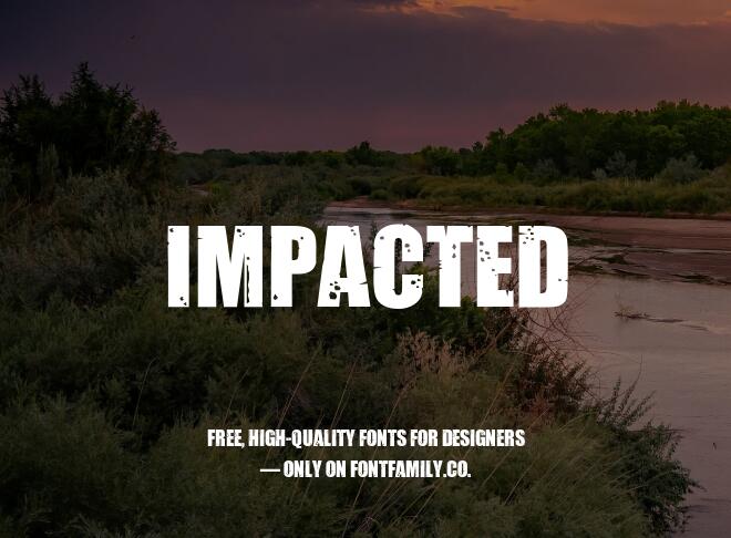 Impacted Font